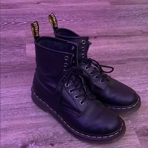 Womens Smooth Leather Lace Up Boots